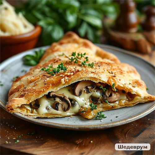 Кальцоне с Грибами и Сыром 1803